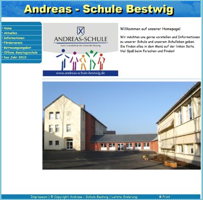 Startseite Homepage 2013